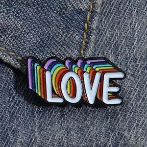 LOVE WITH PRIDE! Colorful & Unique Enamel pin-LOVE SO Simple